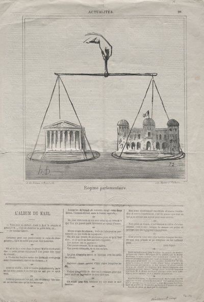 Tosiasiat nro 10: Parlamenttihallinto, 1870. tekijältä Honoré Daumier