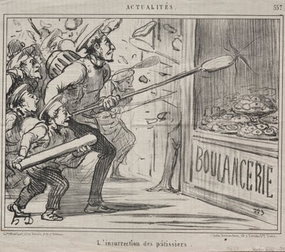 Tosiasiat nro 557: Leivonnaisten kapina, 1858. tekijältä Honoré Daumier