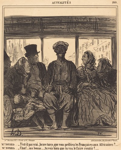 Uutiset: Rouva Potard - Eikö totta, rohkea Turco... tekijältä Honoré Daumier