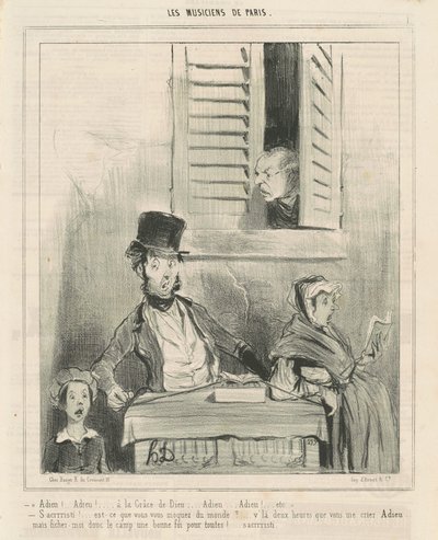 Hyvästi! ... Jumalan armosta... tekijältä Honoré Daumier