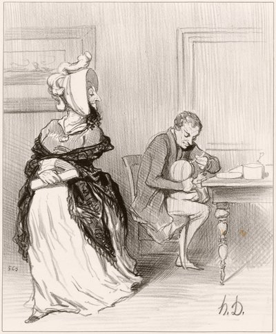 Hyvästi, kultaseni, menen julkaisijoideni luo... tekijältä Honoré Daumier