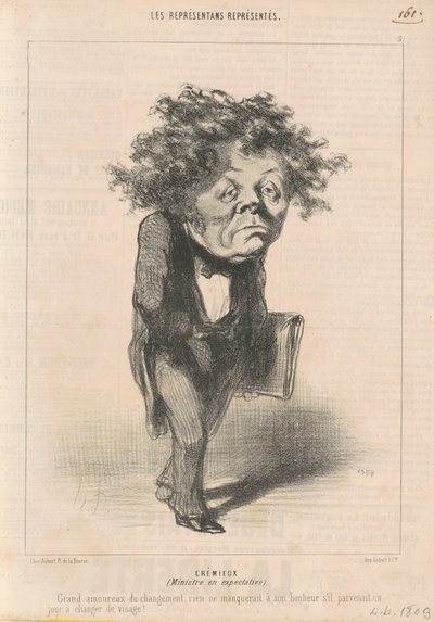 Adolphe Cremieux tekijältä Honoré Daumier