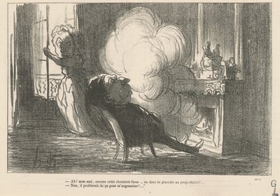 Ah! ... Koska tämä savupiippu savuttaa... tekijältä Honoré Daumier