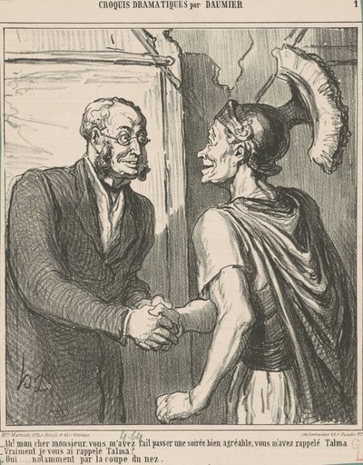 Ah! Rakas herra, sinulla on minut... tekijältä Honoré Daumier