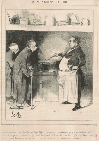 Ah! Sir... sinun liemesi on... tekijältä Honoré Daumier