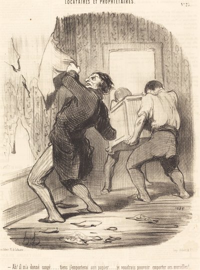 Ah! hän antoi minulle loman... tekijältä Honoré Daumier