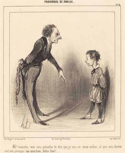Ah! hirviö, annat itsellesi... tekijältä Honoré Daumier