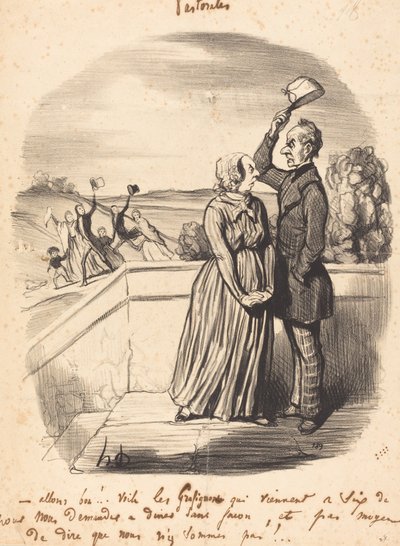 Tule!...tässä ovat grafignonit... tekijältä Honoré Daumier