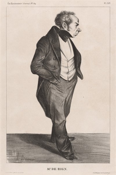 Amiral de Rigny tekijältä Honoré Daumier