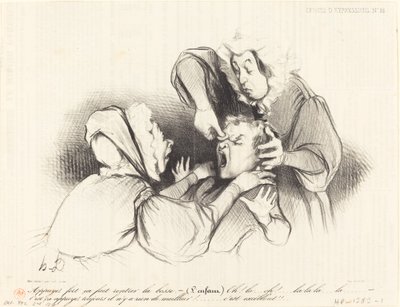 Paina kovaa, se saa kolarin menemään sisään... tekijältä Honoré Daumier