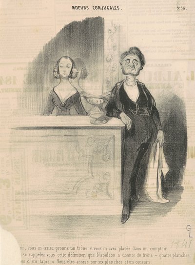 Arthur, lupasit minulle valtaistuimen... tekijältä Honoré Daumier