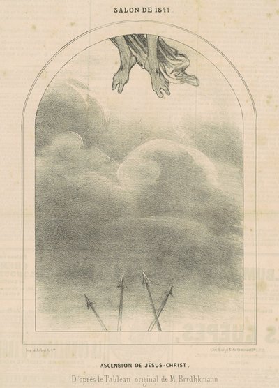 Jeesuksen Kristuksen taivaaseenastuminen tekijältä Honoré Daumier
