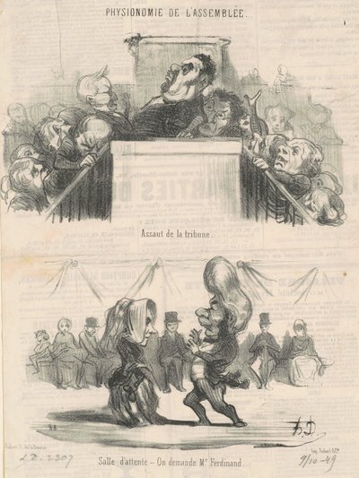Katsomohyökkäys tekijältä Honoré Daumier