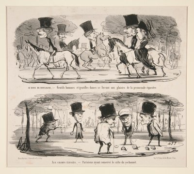 Bois de Boulognessa tekijältä Honoré Daumier
