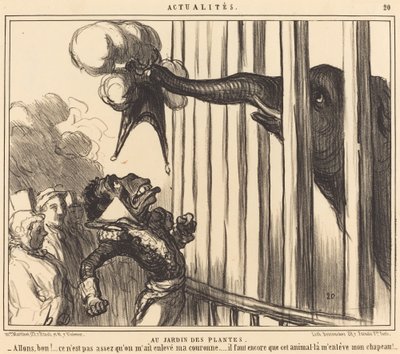 Jardin des Plantesissa tekijältä Honoré Daumier