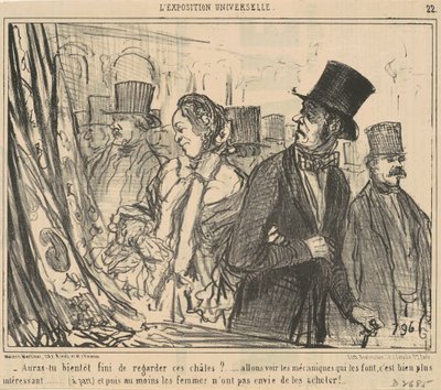 Lopetatko pian näiden huivien katselun? tekijältä Honoré Daumier