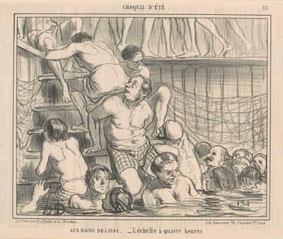 Delignyn kylpylöissä tekijältä Honoré Daumier