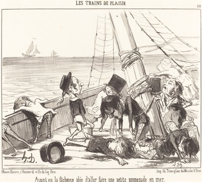 Minulla oli valitettava ajatus mennä... merelle tekijältä Honoré Daumier
