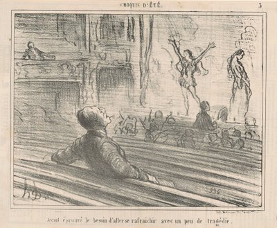 Kun tunsin tarvetta virkistäytyä... tekijältä Honoré Daumier