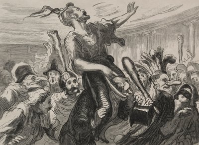 Oopperaball: eläköön flambarit. tekijältä Honoré Daumier