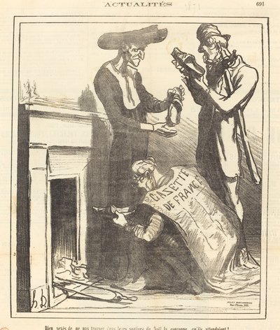 Todella järkyttynyt, kun en löytänyt... kruunua... tekijältä Honoré Daumier