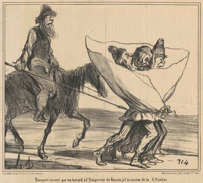 Kukkakimppu lähetetty ... Venäjän keisarille ... tekijältä Honoré Daumier