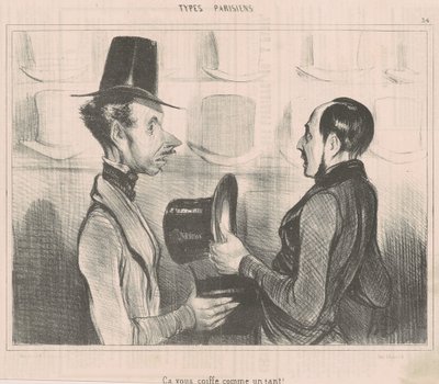 Se sopii sinulle kuin hanska! tekijältä Honoré Daumier