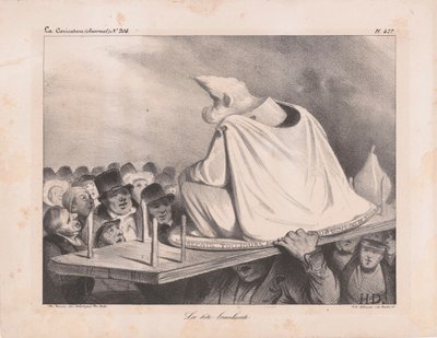 Karikatyyri Louis Philippe I:stä 1773-1850, Ranskan kuningas, 1834. tekijältä Honoré Daumier