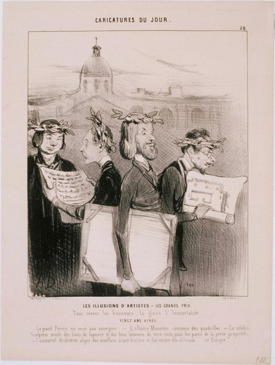 Päivän pilapiirrokset - Taiteilijoiden illuusiot tekijältä Honoré Daumier
