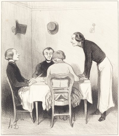 ravintola porkkana tekijältä Honoré Daumier
