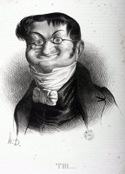 Sarjakuva: Adolphe Thiers (1797-1877), ranskalainen valtiomies. Honore Daumierin (1808-1879) piirustus. Arbaud-museo. tekijältä Honoré Daumier