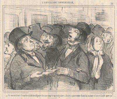 Tämä monsieur Courbet... tekijältä Honoré Daumier