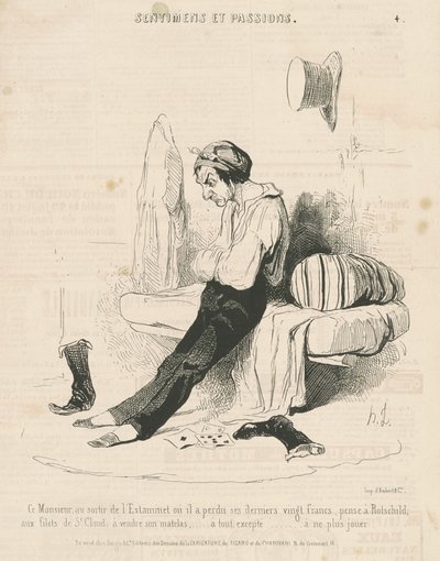 Tämä herrasmies estamintin uloskäynnissä... tekijältä Honoré Daumier
