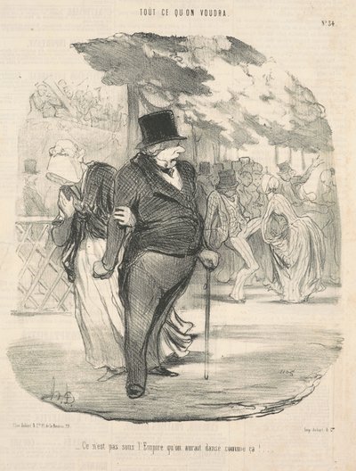 Ei ole imperiumin alla, että olisimme tanssineet niin! ... tekijältä Honoré Daumier