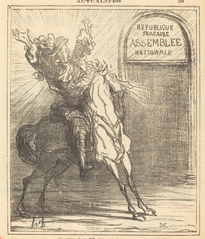 Tämä köyhä Louis XIV ei usko silmiään tekijältä Honoré Daumier