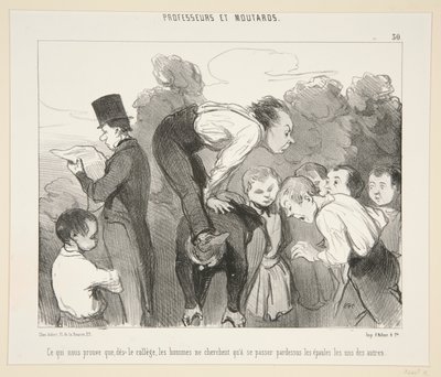 Mikä todistaa meille sen, yliopistosta tekijältä Honoré Daumier