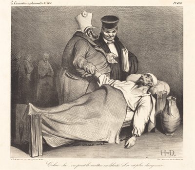 Tämä, voimme vapauttaa hänet! (Tämän voimme vapauttaa! Hän ei ole enää vaarallinen!) tekijältä Honoré Daumier