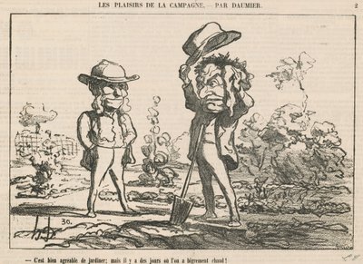 Puutarhassa on kiva olla tekijältä Honoré Daumier