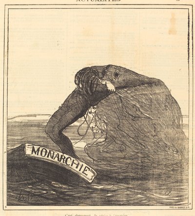 Se on vaarallista, heitetty verkkokalastus tekijältä Honoré Daumier