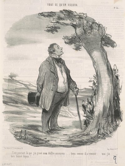 Sinne kaiverrein numeroni... tekijältä Honoré Daumier