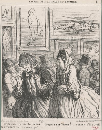 Tänä vuonna taas Venus... tekijältä Honoré Daumier