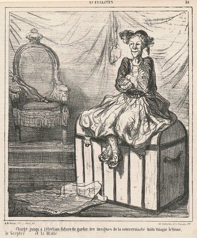 Velvollinen ... vartioimaan suvereniteetin arvomerkkiä tekijältä Honoré Daumier