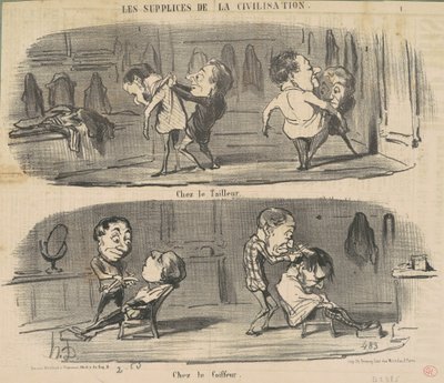 Räätälöillä kampaajalla tekijältä Honoré Daumier