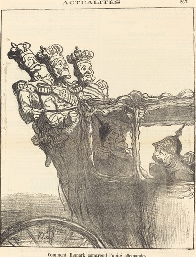 Kuinka Bismarck ymmärtää Saksan yhtenäisyyden tekijältä Honoré Daumier