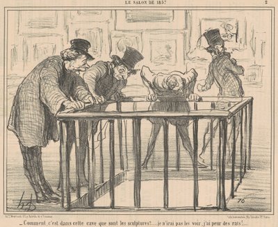 Miten, tässä kellarissa... tekijältä Honoré Daumier