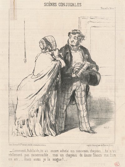 Kuinka ... ostit ... hatun taas ... tekijältä Honoré Daumier