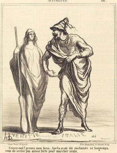 Usko minua! ota käteni... tekijältä Honoré Daumier
