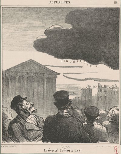 tulee luomaan! Ei luo! tekijältä Honoré Daumier