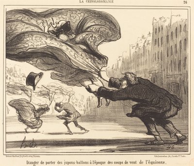 Vaara käyttää ilmapalloalushakkeja... tekijältä Honoré Daumier