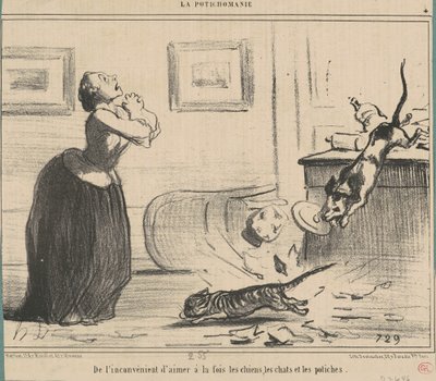 Samanaikaisen rakastamisen haitasta... tekijältä Honoré Daumier